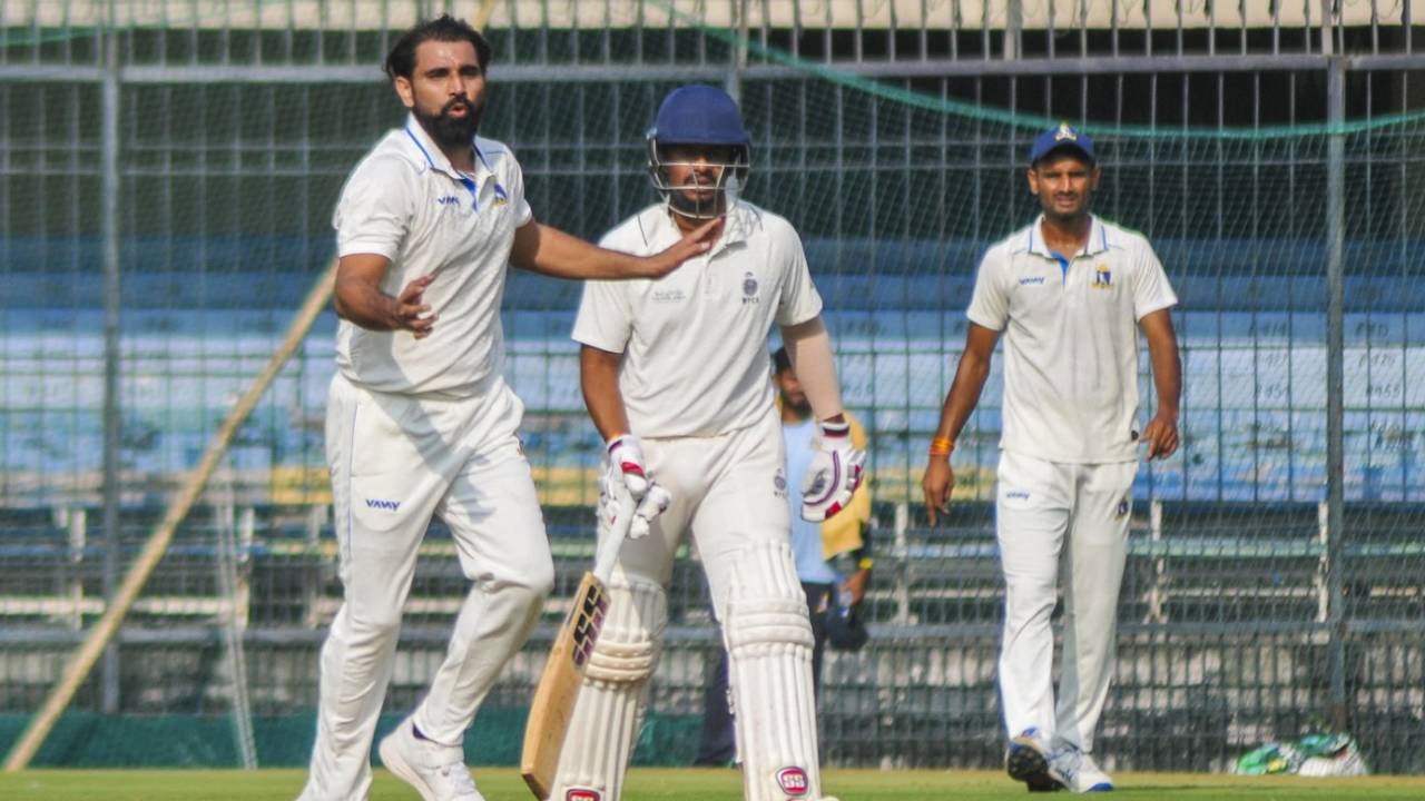 Mohammed Shami was among the wickets for Bengal, Madhya Pradesh vs Bengal, Ranji Trophy 2024-25, Indore, November 13, 2024