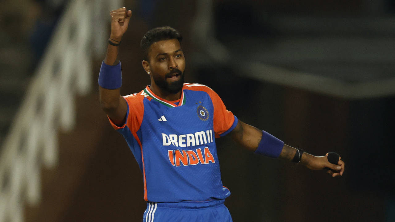 Hardik Pandya struck in his first over, South Africa vs India, 4th T20I, Johannesburg, November 15, 2024