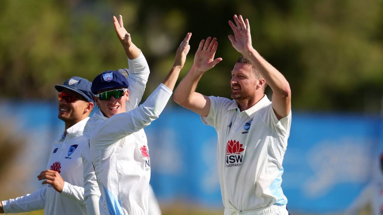 Jackson Bird finished the game with 11 wickets, South Australia vs New South Wales, Sheffield Shield, Karen Rolton Oval, November 15, 2024