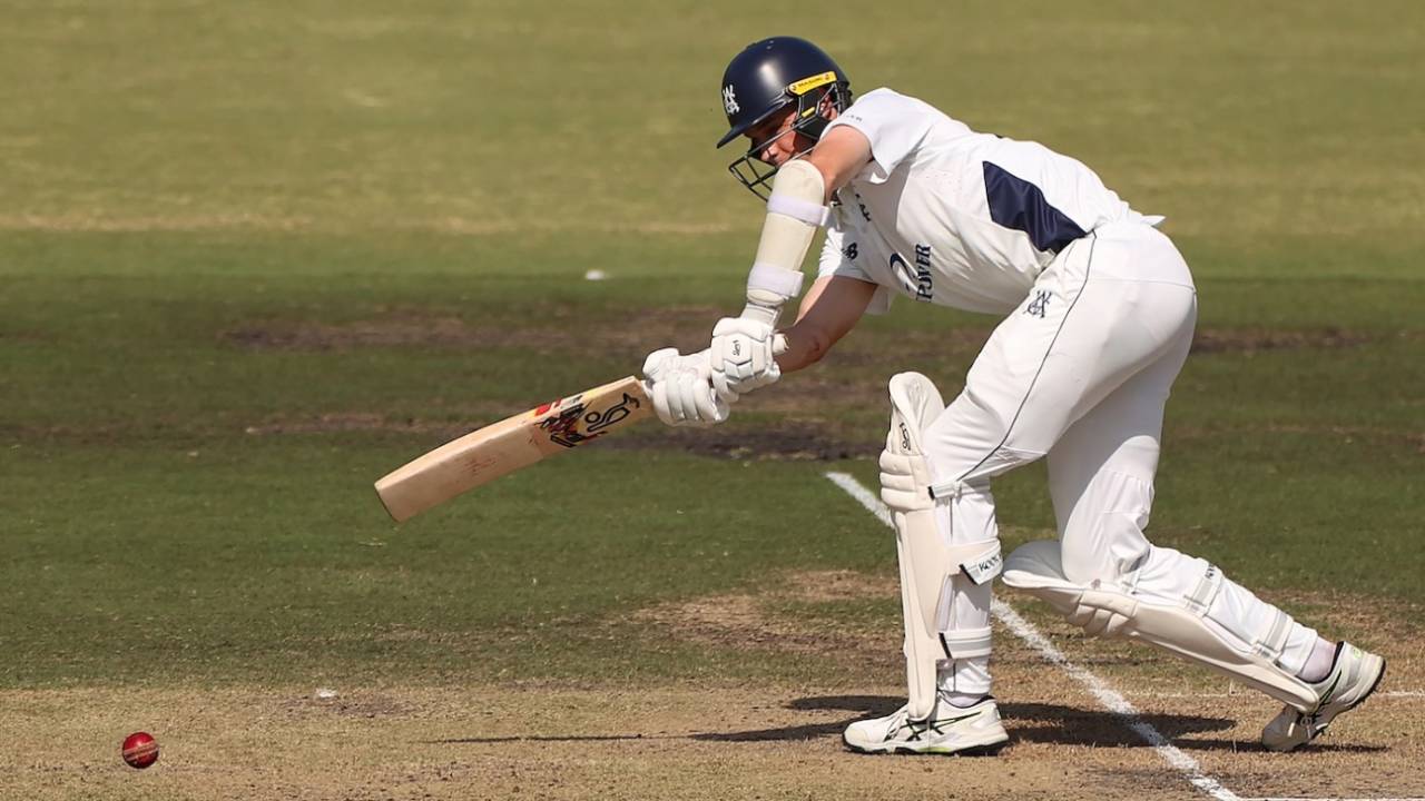 Xavier Crone struck a quick half-century, Victoria vs Western Australia, Sheffield Shield, 2nd day, Melbourne, November 16, 2024
