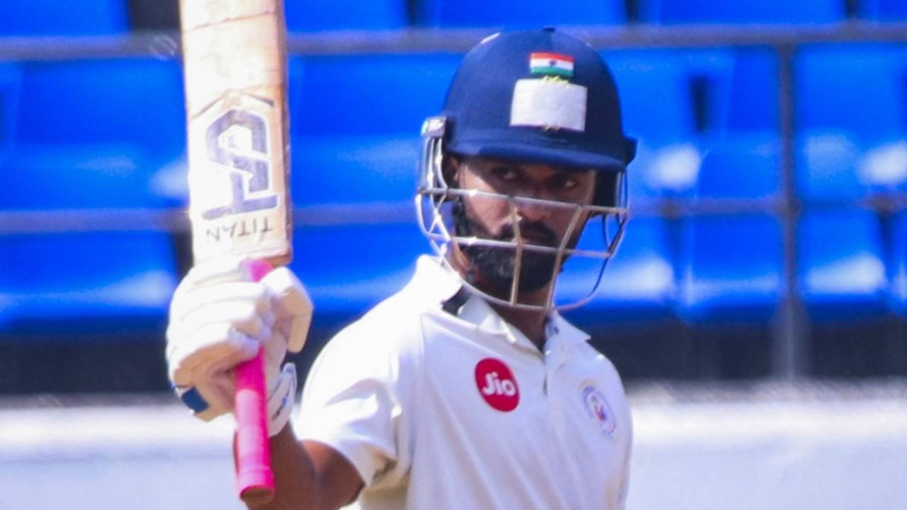 Umang Kumar fell soon after reaching 50, Vidarbha vs Gujarat, Ranji Trophy 2024-25, Nagpur, 4th day, November16, 2024
