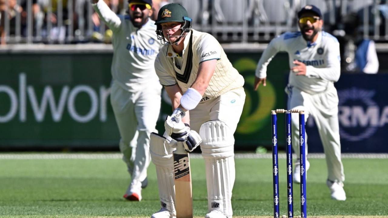 Steven Smith was out lbw for a golden duck, Australia vs India, 1st Test, Perth, 1st day, November 22, 2024