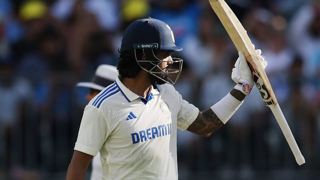KL Rahul brought up a hard-working fifty, Australia vs India, 1st Test, Perth, 2nd day, November 23, 2024