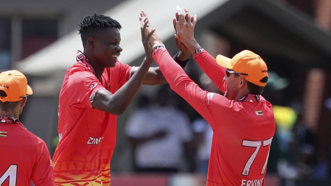 Blessing Muzarabani got Craig Ervine the early wickets he wanted, Zimbabwe vs Pakistan, 1st ODI, Bulawayo, November 24, 2024