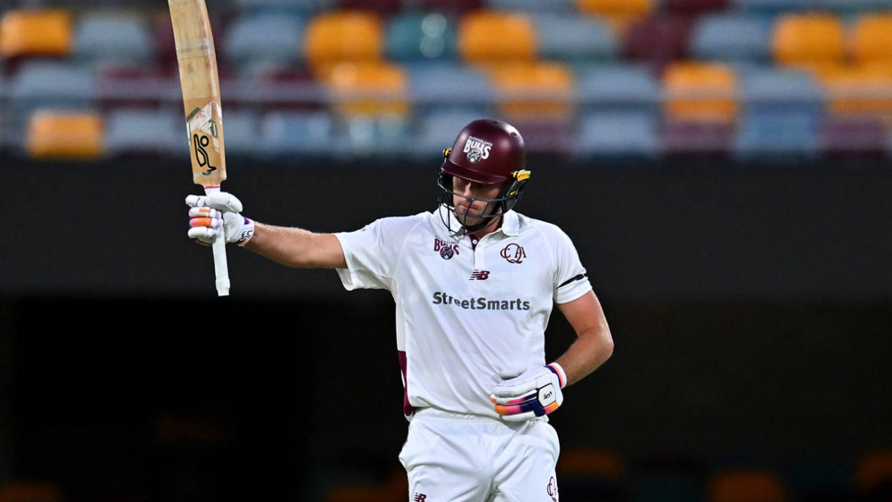 Xavier Bartlett added valuable lower-order runs, Queensland vs Victoria, Sheffield Shield, Gabba, November 25, 2024