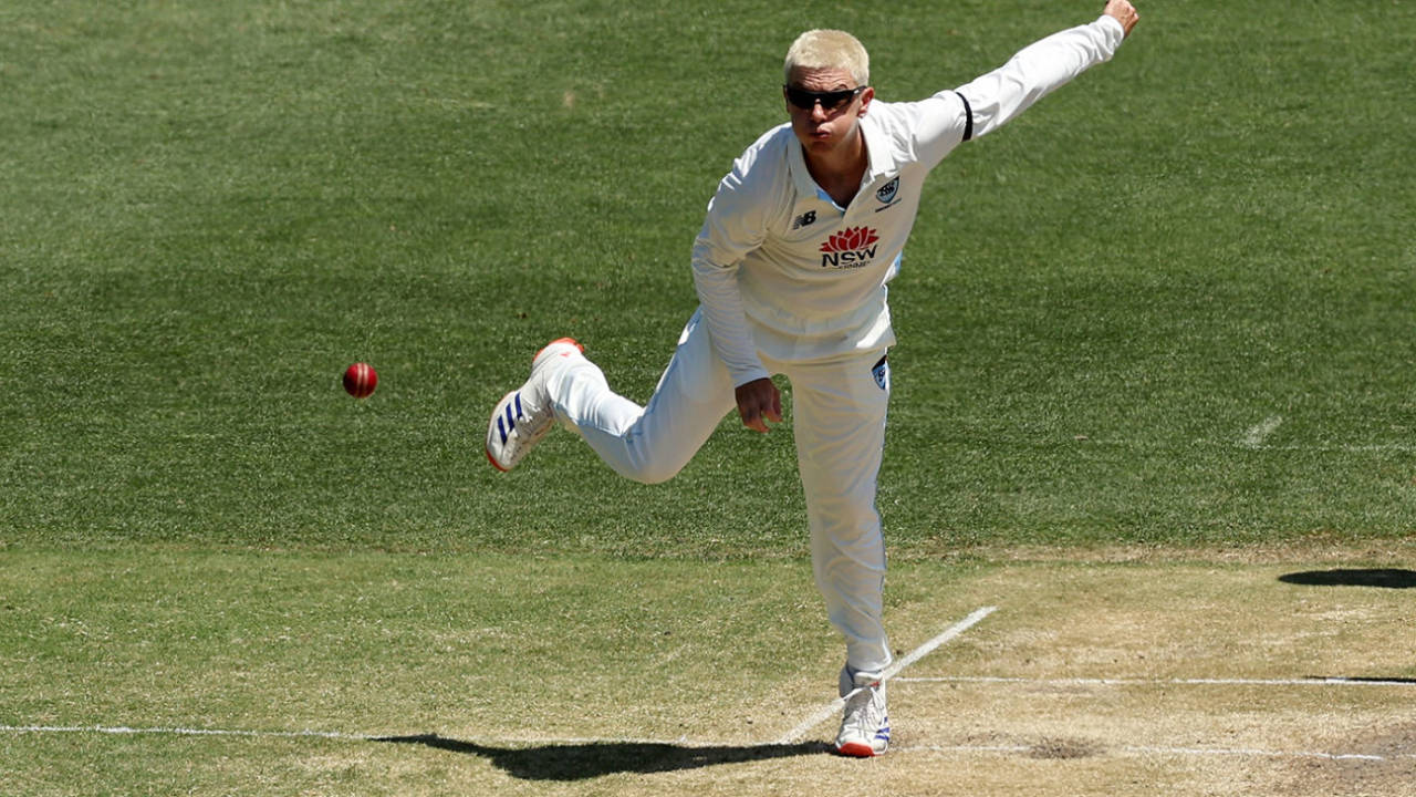Adam Zampa in rare red-ball action, New South Wales vs Tasmania, Sheffield Shield, SCG, November 26, 2024