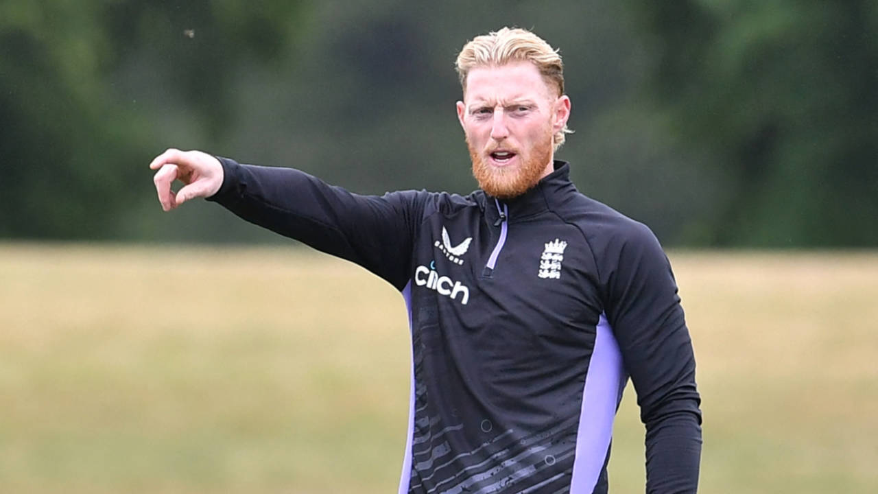 Ben Stokes directs the field during England's training session in Christchurch, New Zealand vs England, 1st Test, Christchurch, training session, November 26, 2024