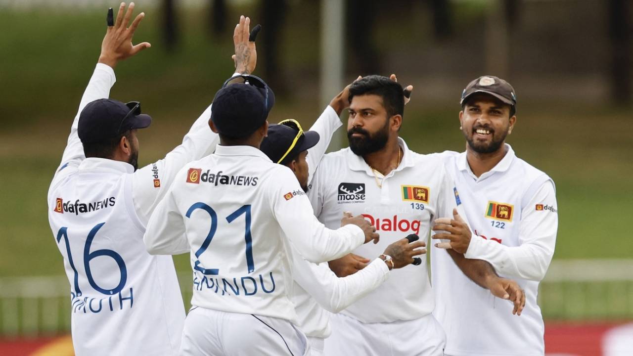 Lahiru Kumara bowled David Bedingham via the inside edge, South Africa vs Sri Lanka, 1st Test, 1st day, Durban, November 27, 2024