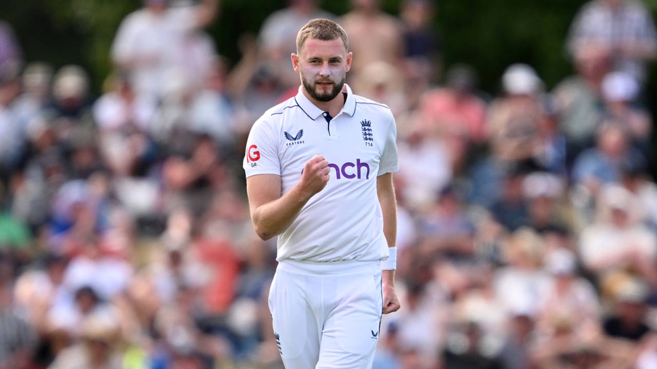 Gus Atkinson dismissed Kane Williamson for 93, New Zealand vs England, 1st Men's Test, Day 1, Christchurch, November 28, 2024