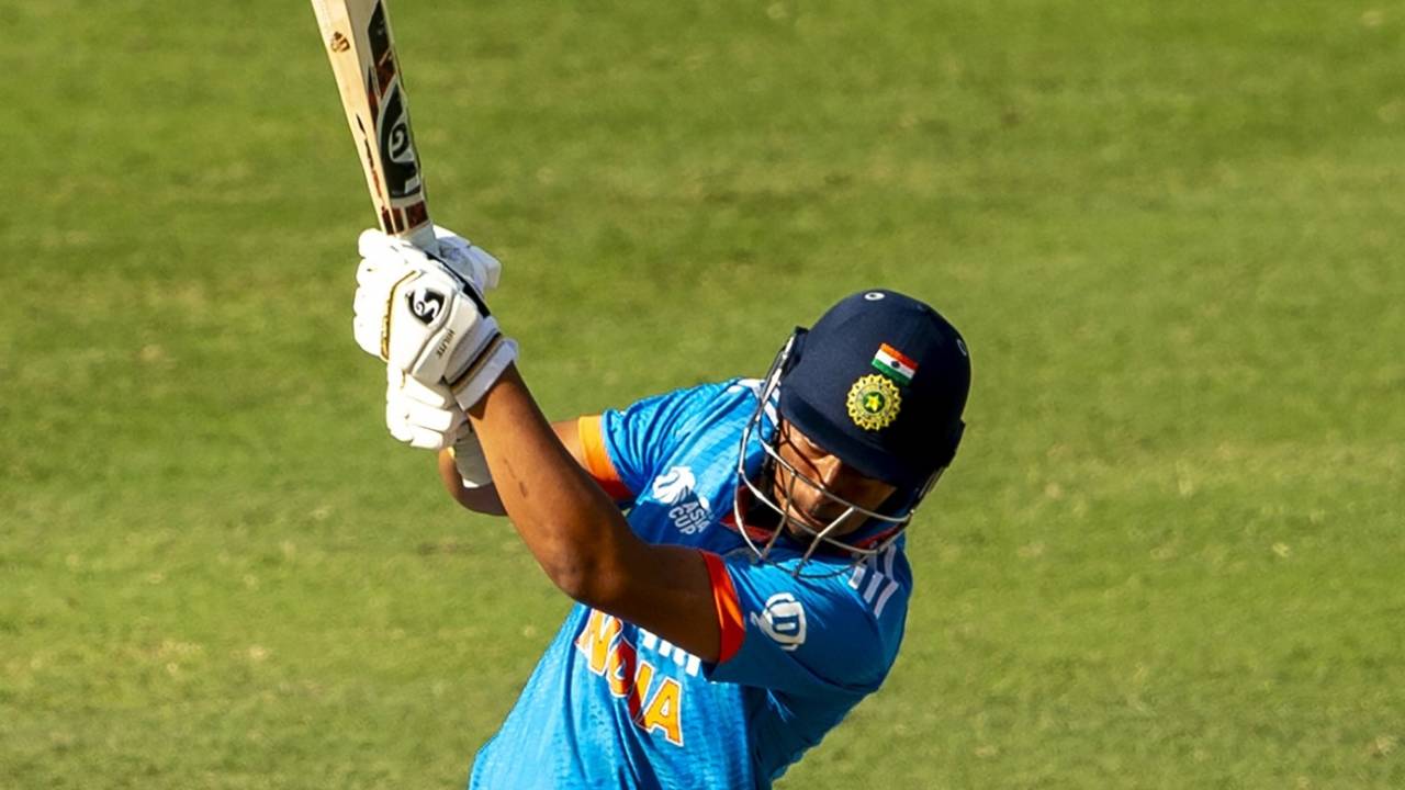 Nikhil Kumar goes on the attack, India vs Pakistan, Under-19s Asia Cup, Dubai, November 30, 2024