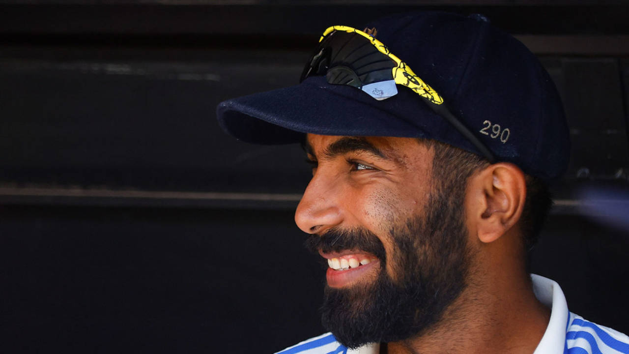 Jasprit Bumrah smiles, Australia vs India, 1st Test, 4th day, Optus Stadium, November 25, 2024