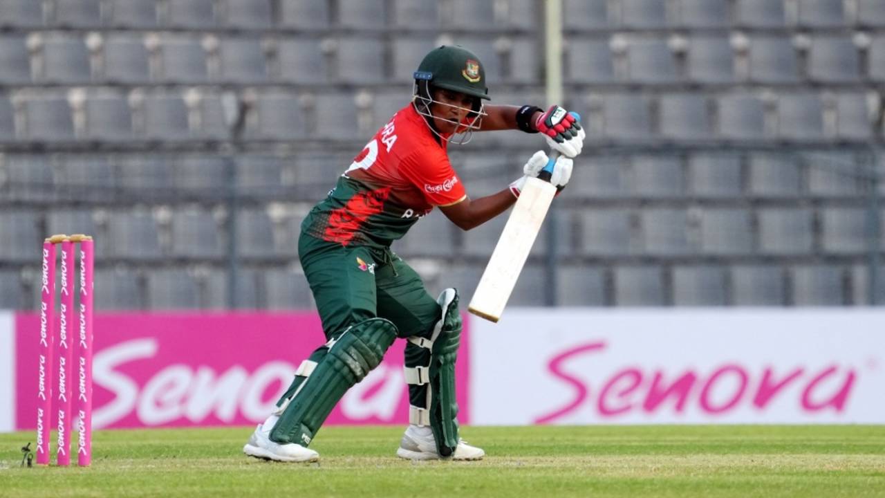 Dilara Akter batted steadily but missed her half-century, Bangladesh vs Ireland, 1st Women's T20I, Sylhet, December 5, 2024