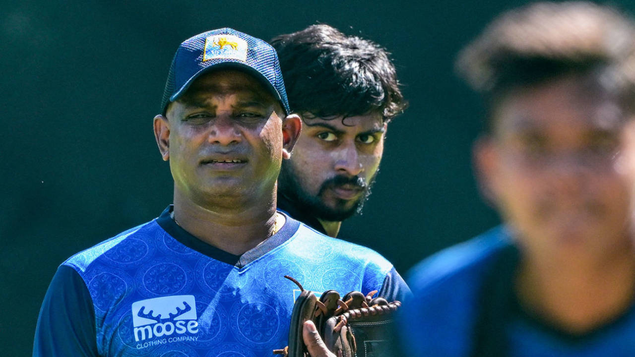 Sanath Jayasuriya presides over Sri Lanka's nets session, Sri Lanka vs New Zealand, 2nd ODI, Pallekele, November 16, 2024
