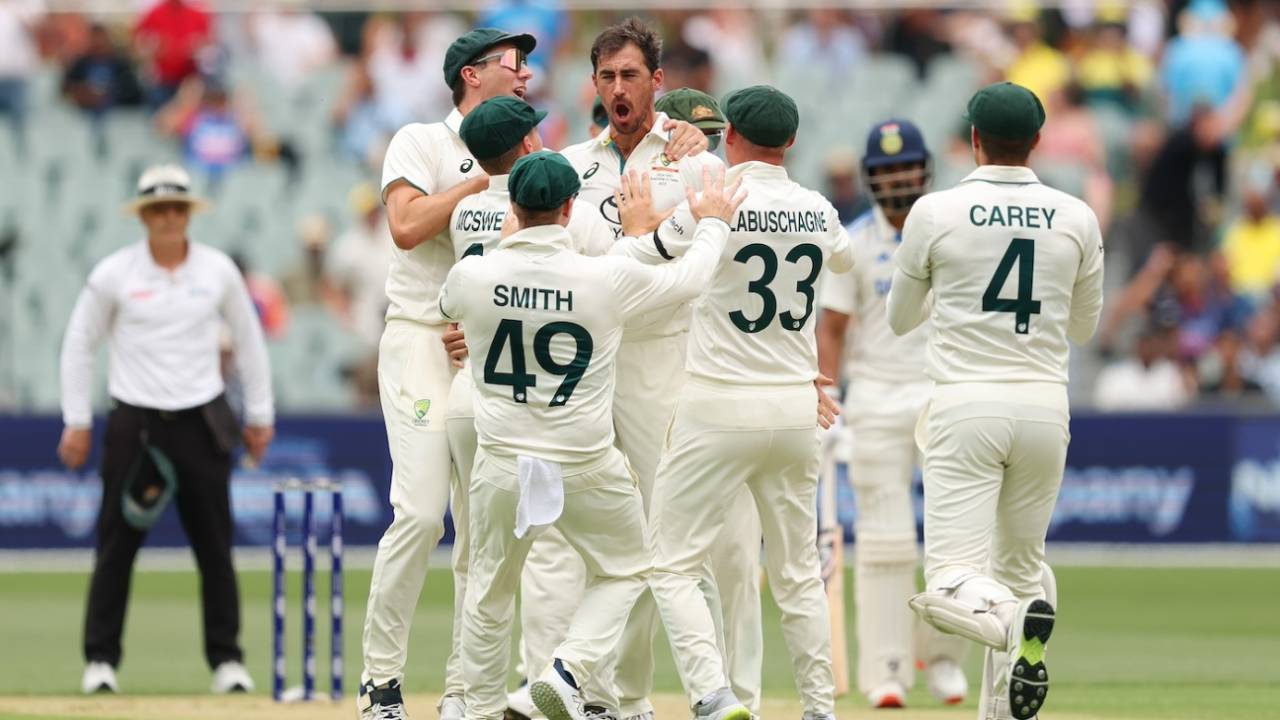 Mitchell Starc struck first ball, Australia vs India, 2nd Test, Adelaide, 1st day, December 6, 2024