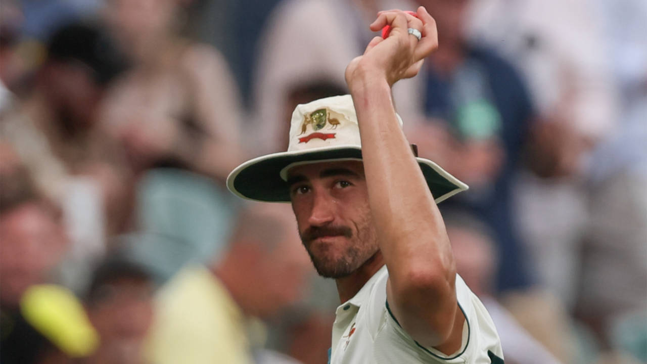 Mitchell Starc is a pleased bowler, walking off with a career-best 6 for 48, Australia vs India, 2nd Test, Adelaide, 1st day, December 6, 2024