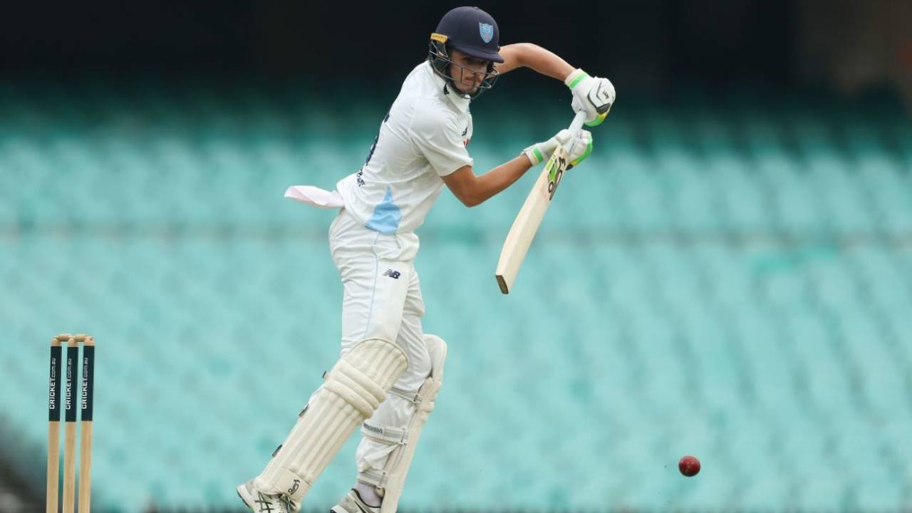 Sam Konstas impressed with an unbeaten half-century, New South Wales vs Western Australia, Day 1, Sheffield Shield, SCG, December 6, 2024