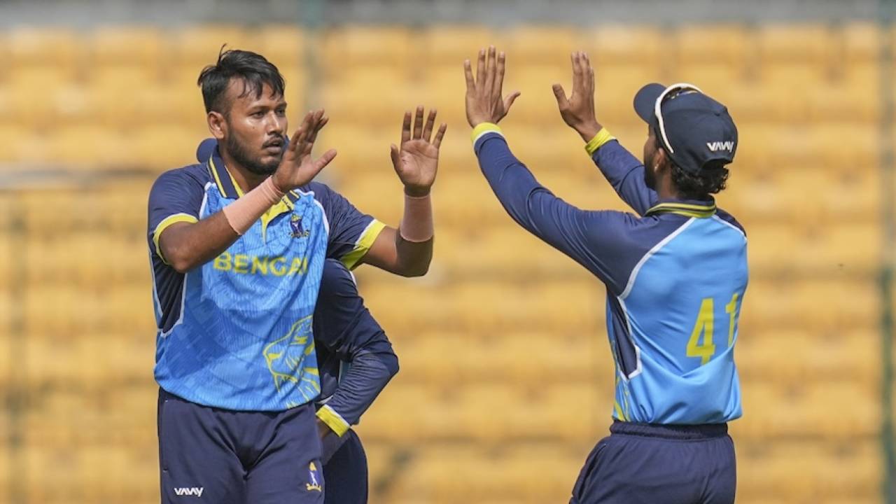 Sayan Ghosh struck early, Bengal vs Chandigarh, Syed Mushtaq Ali Trophy, pre-quarter-final, Bengaluru, December 9, 2024
