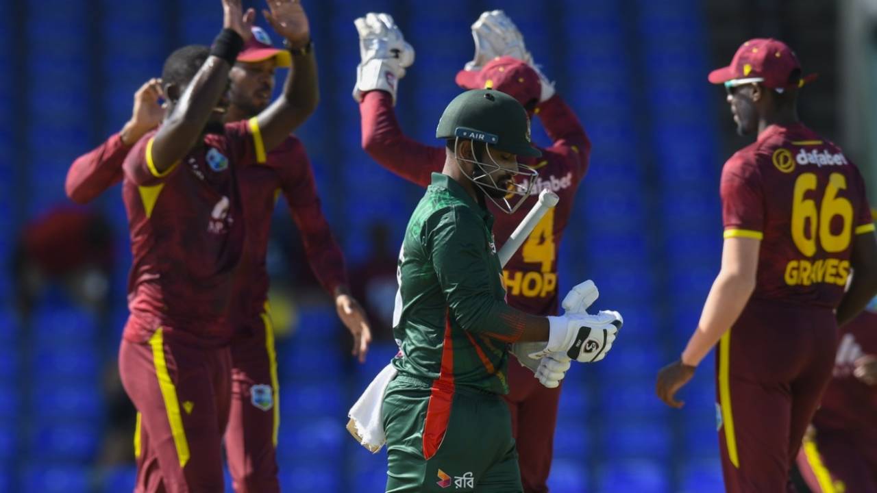 Litton Das' lean run with the bat continued, West Indies vs Bangladesh, 3rd ODI, Basseterre, December 12, 2024