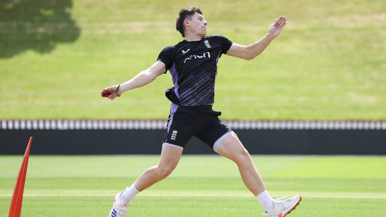 Matthew Potts during an England training session at Basin Reserve, Wellington, December 04, 2024