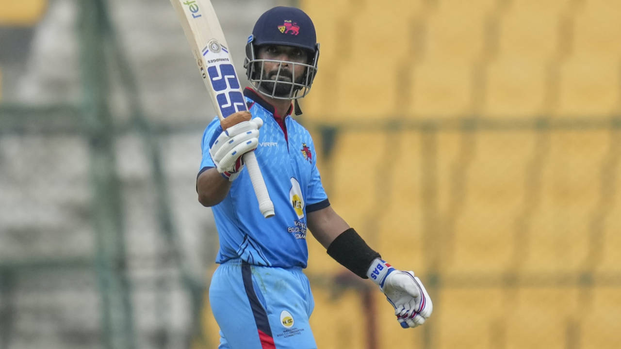 Ajinkya Rahane made a match-winning 98 off 56 balls, Baroda vs Mumbai, Syed Mushtaq Ali Trophy, 1st semi-final, Bengaluru, December 13, 2024