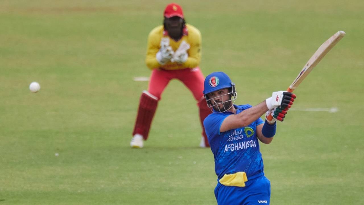 Darwish Rasooli scored a career-best 58, Zimbabwe vs Afghanistan, 2nd T20I, Harare, December 13, 2024