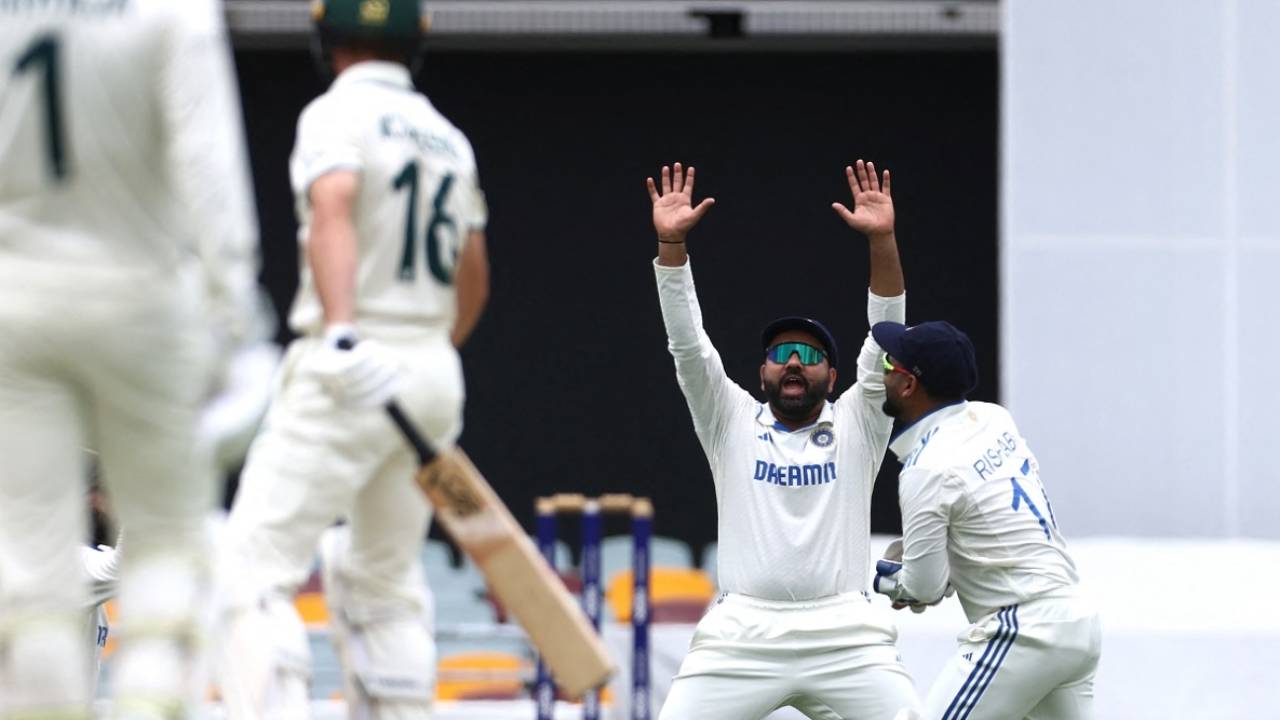 Rohit Sharma appeals unsuccessfully, Australia vs India, 3rd Test, Brisbane, December 14, 2024