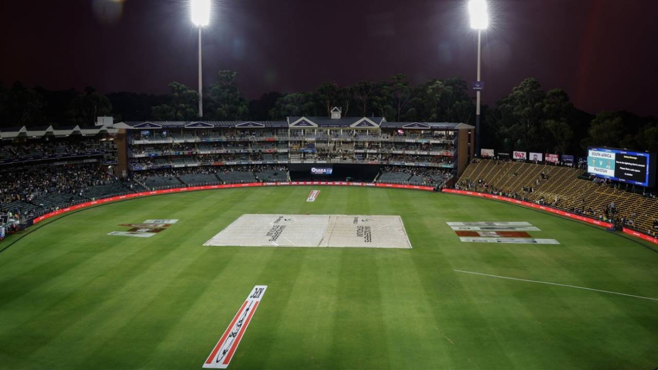 The third T20I was abandoned without a ball bowled, South Africa vs Pakistan, 3rd T20I, Johannesburg, December 14, 2024