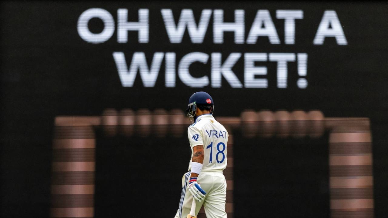 Virat Kohli was dismissed for 3, Australia vs India, 3rd Test, Brisbane, 3rd day, December 16, 2024