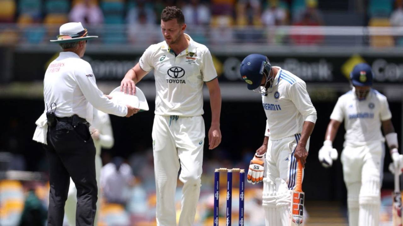 Josh Hazlewood left the field with a calf issue, Australia vs India, 3rd Test, Brisbane, 4th day, December 17, 2024