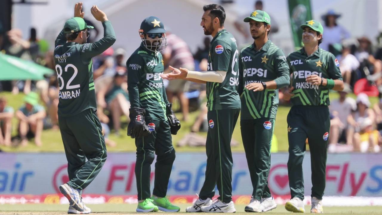 Salman Agha bagged four wickets in his first four overs, South Africa vs Pakistan, 1st ODI, Paarl, December 17, 2024