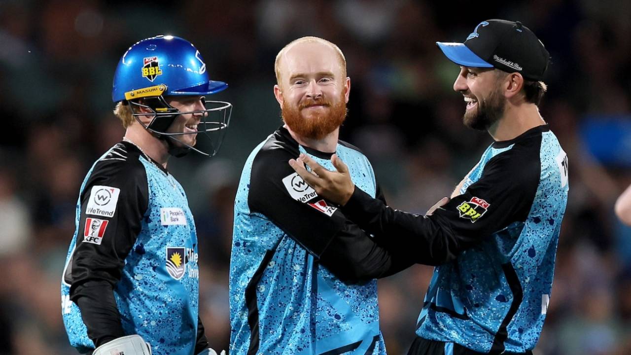Lloyd Pope was the Player of the Match for his three-for, Adelaide Strikers vs Melbourne Stars, BBL, Adelaide, December 20, 2024