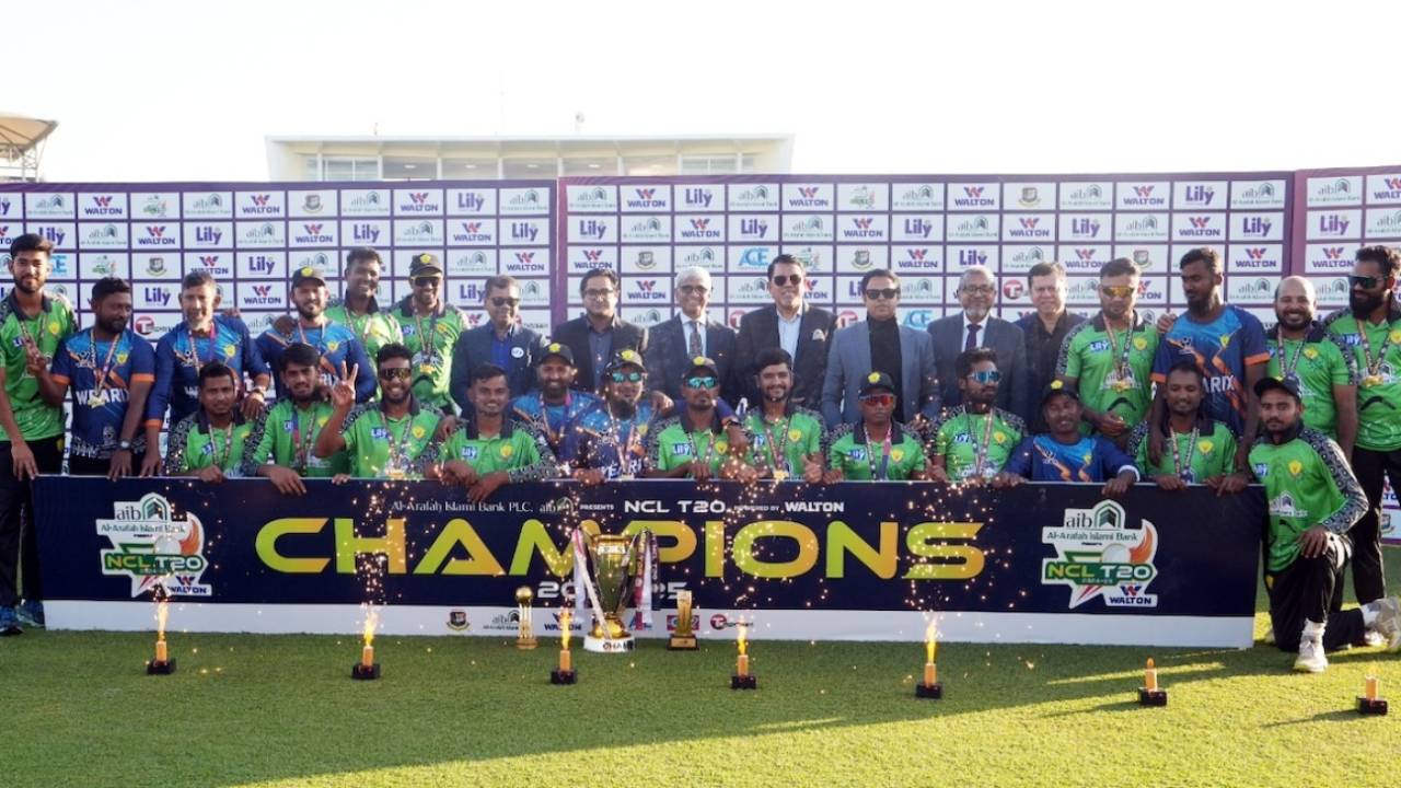 Rangpur Division, the National Cricket League T20 champions, Rangpur Division vs Dhaka Division, NCL T20 final, Sylhet, December 24, 2024