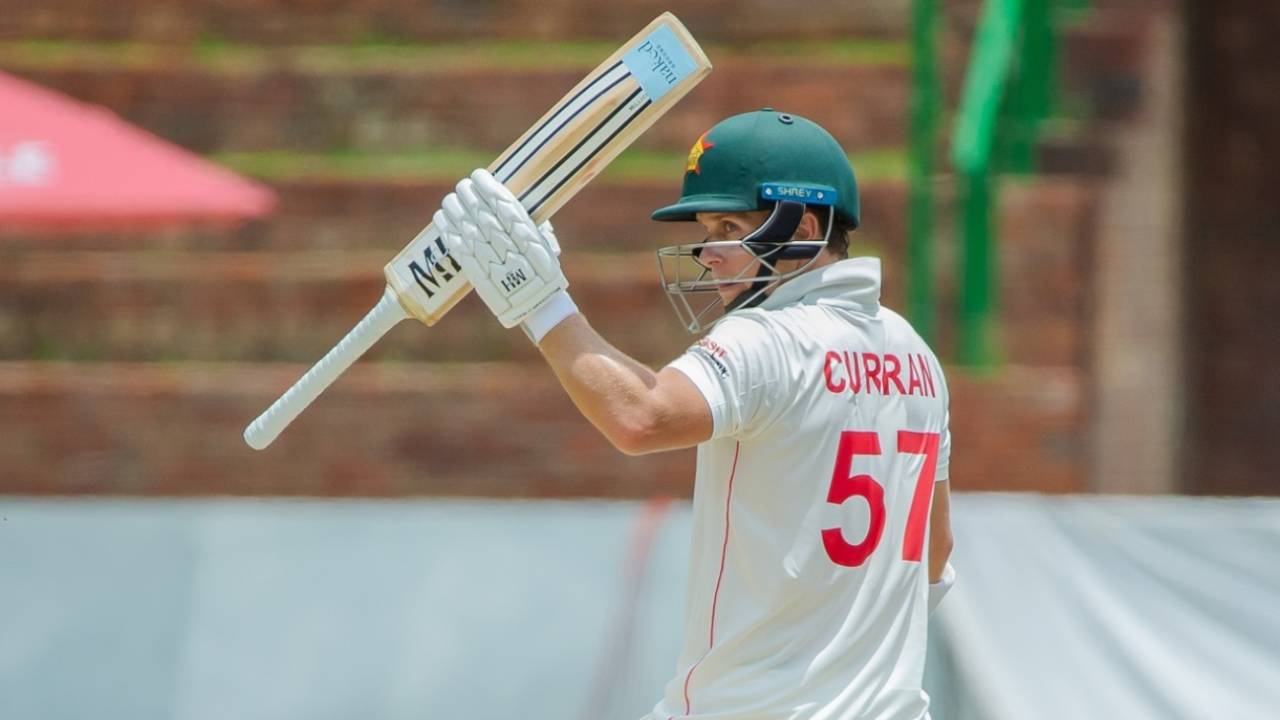 Ben Curran scored a half-century on Test debut, Zimbabwe vs Afghanistan, 1st Test, Bulawayo, 1st day, December 26, 2024