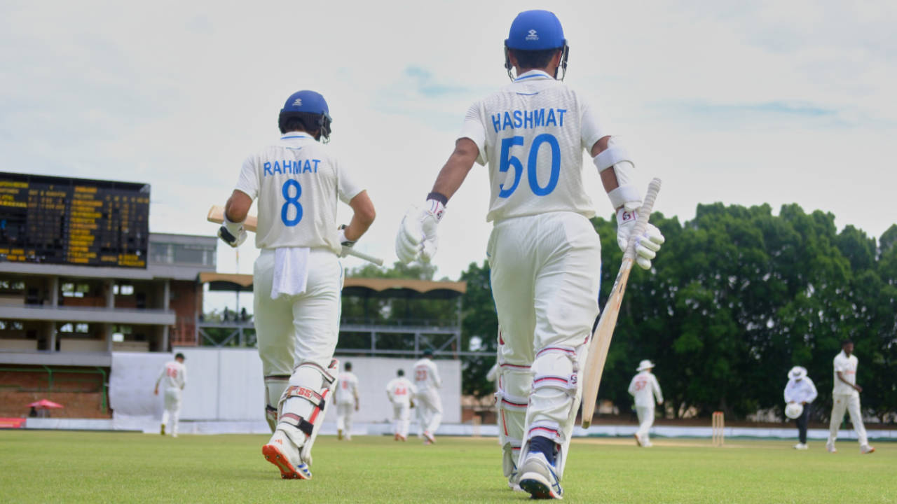 Rahmat Shah and Hashmatullah Shahidi batted and batted to pile up records in Bulawayo, Zimbabwe vs Afghanistan, 1st Test, 3rd day, Bulawayo, December 28, 2024