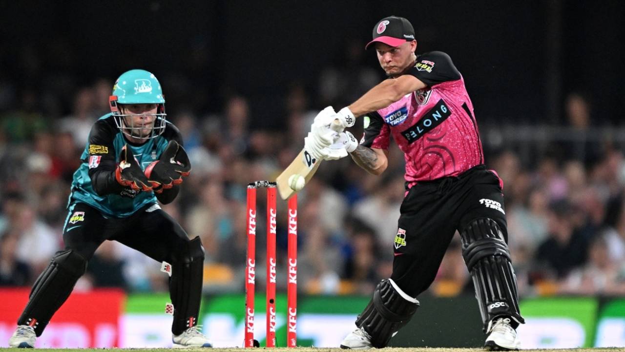 Josh Philippe lead the chase with an unbeaten 66, Brisbane Heat vs Sydney Sixers, BBL, Brisbane, December 29, 2024