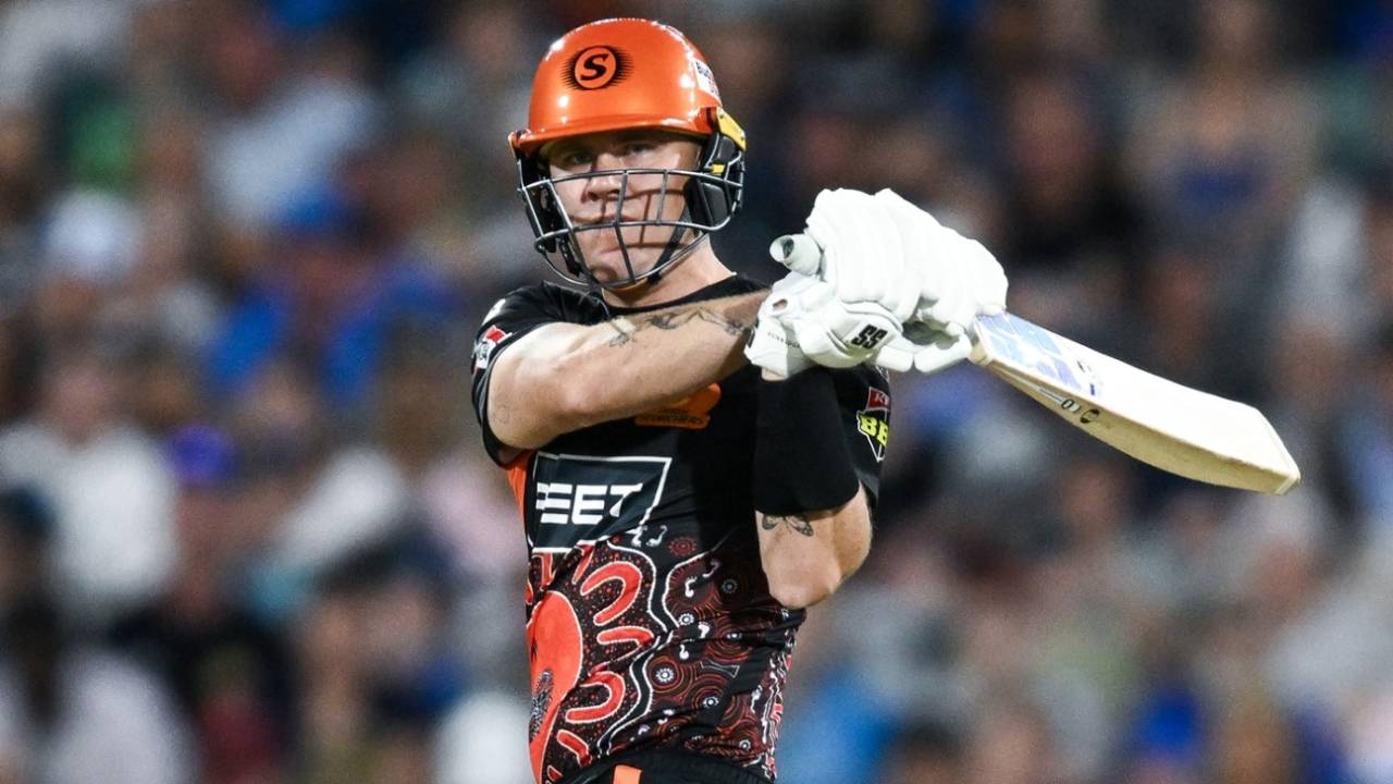 Finn Allen made a 23-ball 50, Adelaide Strikers vs Perth Scorchers, BBL 2024, Adelaide, December 31, 2024