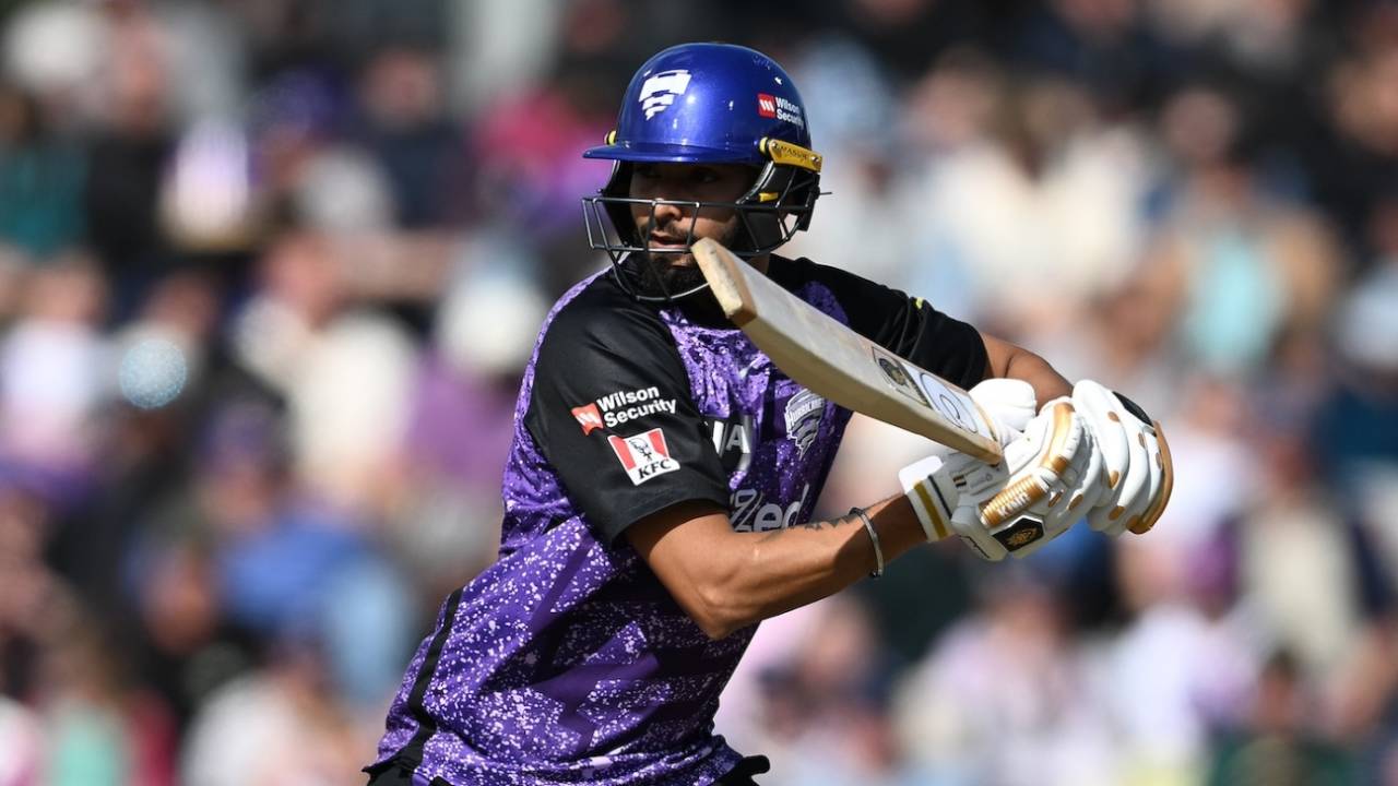 Nikhil Chaudhary top-scored for Hurricanes with a 31-ball 42, Hobart Hurricanes vs Sydney Sixers, BBL, Hobart, January 1, 2024