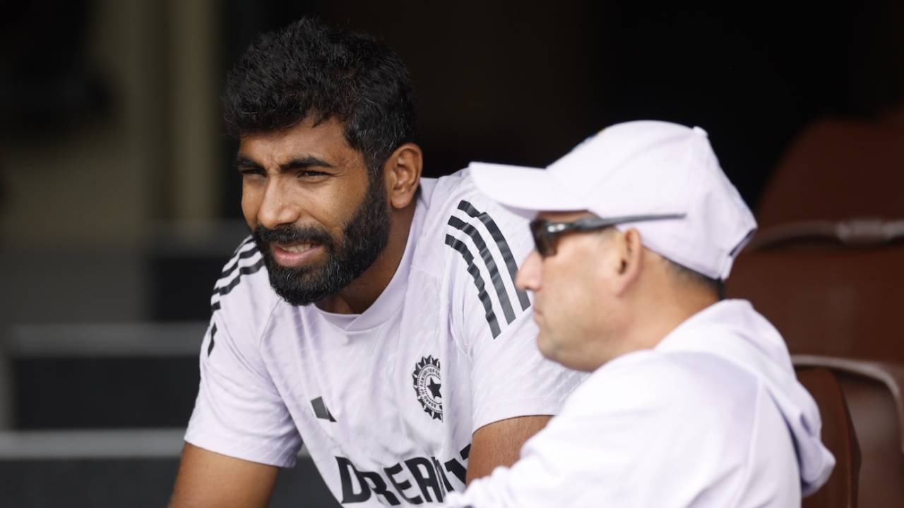 Jasprit Bumrah with India's chief selector Ajit Agarkar, Sydney, January 2, 2025