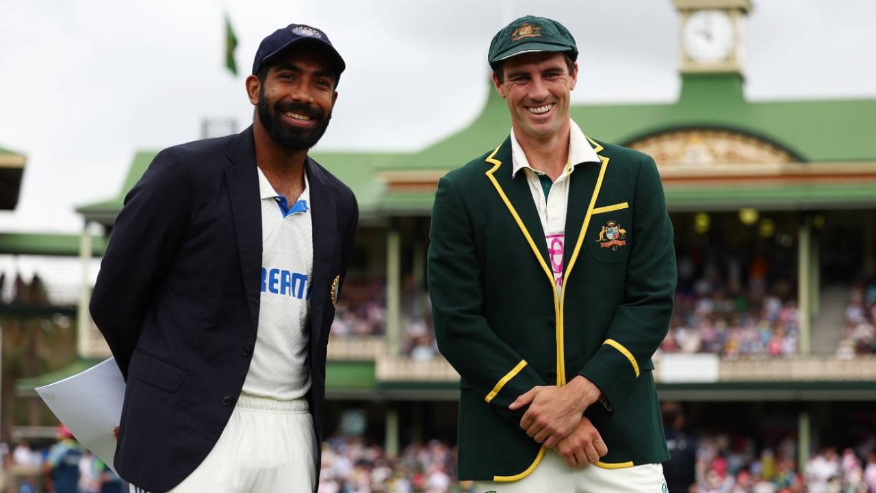 Jasprit Bumrah and Pat Cummins at the toss, Australia vs India, 5th Test, Sydney, 1st day, January 3, 2025