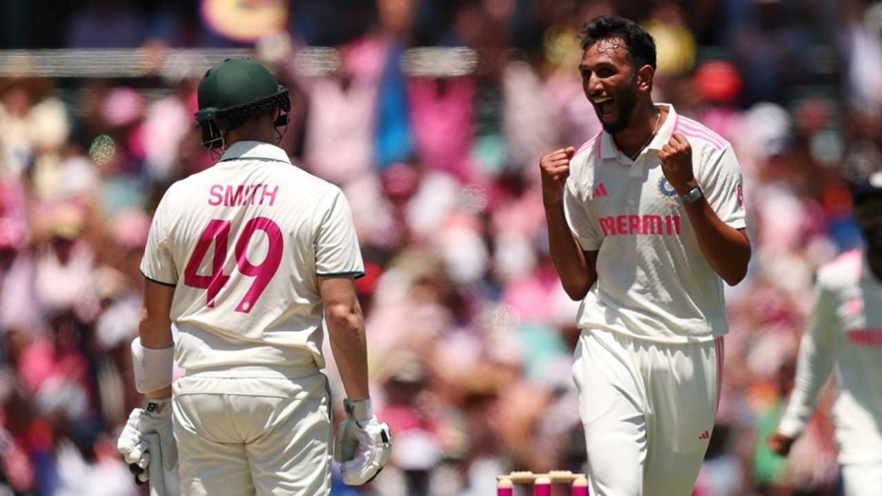Prasidh Krishna dismissed Steven Smith, Australia vs India, 5th Test, Sydney, Day 3, January 5, 2024