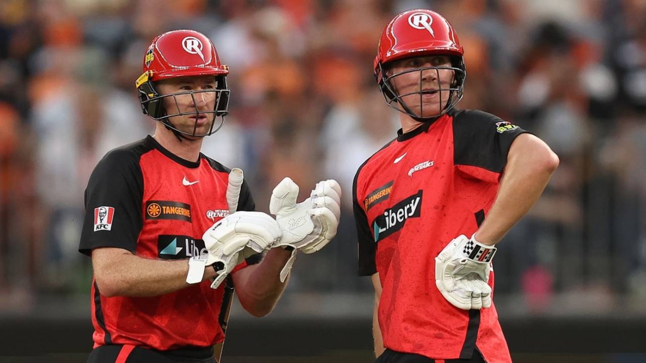 Tom Rogers and Will Sutherland added 92 for the sixth wicket, Perth Scorchers vs Melbourne Renegades, BBL, Perth, January 7, 2024