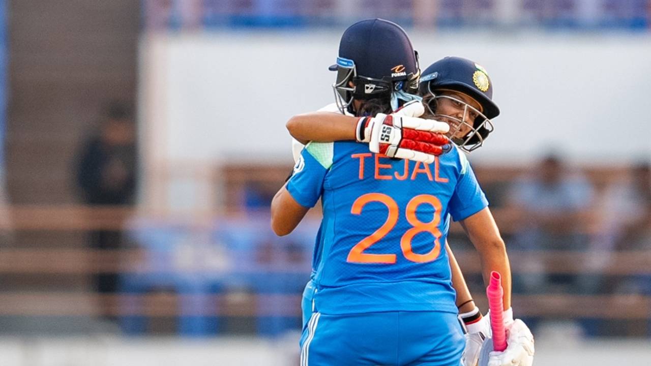 Tejal Hasabnis and Pratika Rawal shared a 116-run stand for the fourth wicket, India vs Ireland, 1st ODI, Rajkot, January 10, 2025