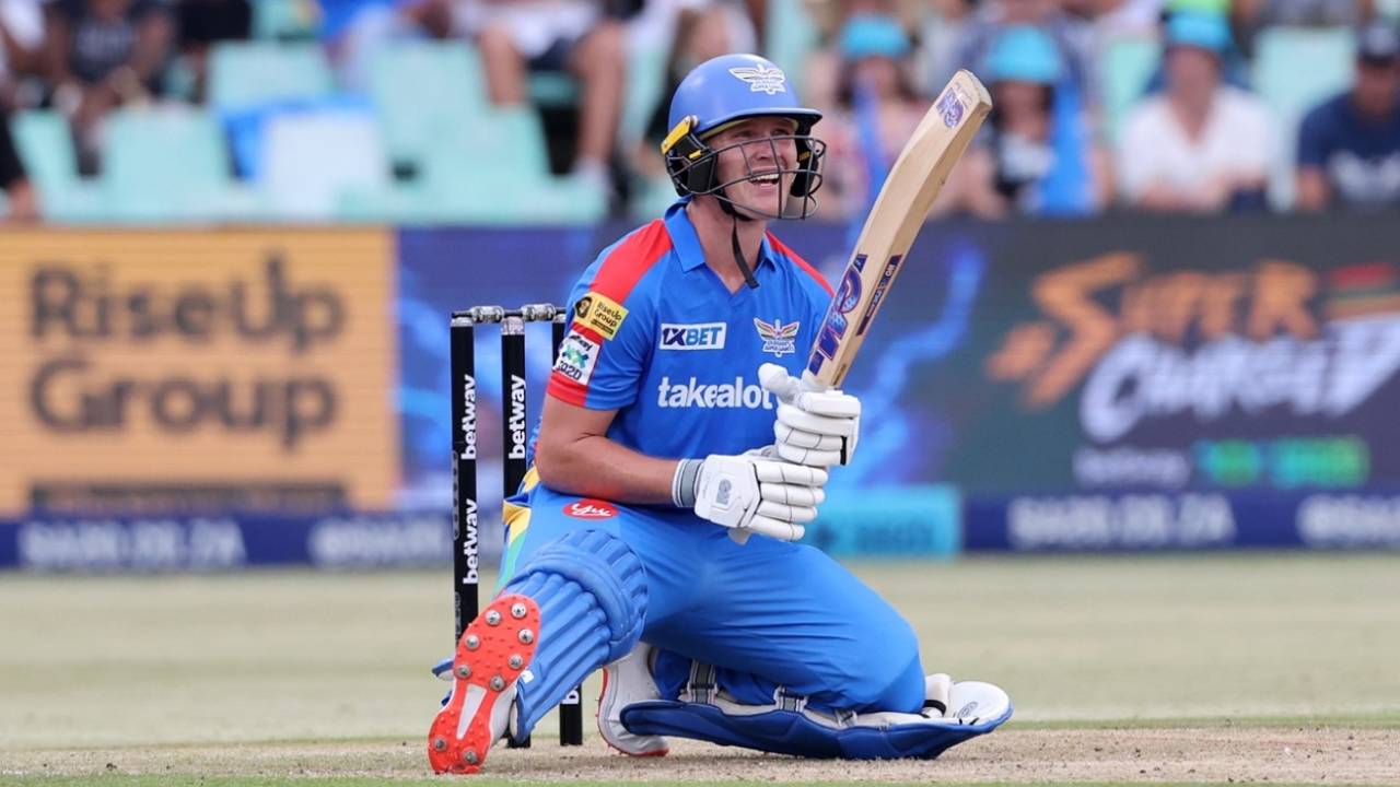 Bryce Parsons smashed four fours in a Kyle Simmonds over, Durban's Super Giants vs Pretoria Capitals, SA20 2025, Durban, January 10, 2025