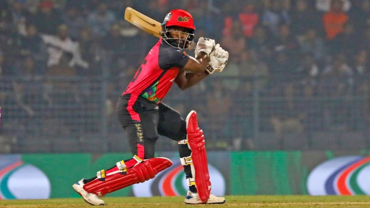 Aaron Jones hit two sixes in his eight-ball stay, Sylhet Strikers vs Dhaka Capitals, BPL, Sylhet, January 10, 2025