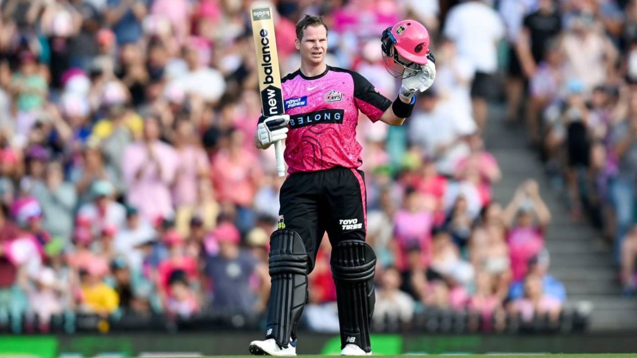 Steven Smith made his third century in seven BBL innings, Sydney Sixers vs Perth Scorchers, BBL, SCG, January 11, 2025