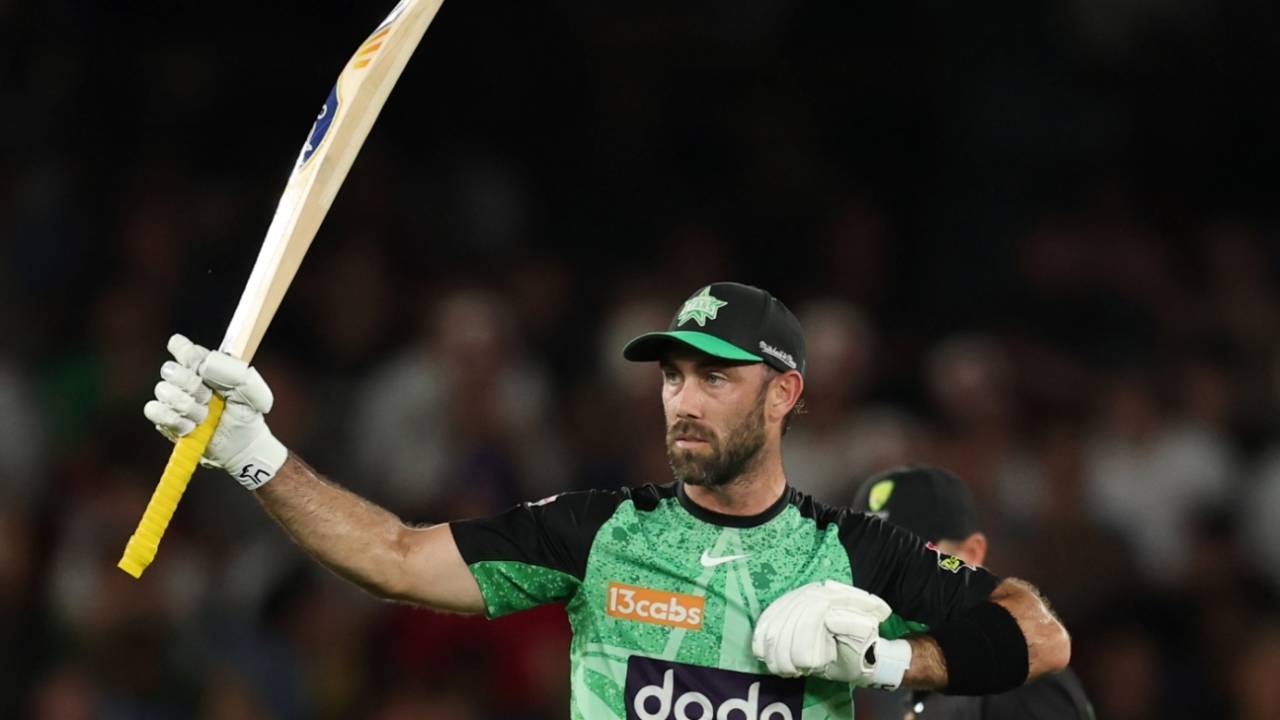 Glenn Maxwell brought up his second successive half-century, Melbourne Renegades vs Melbourne Stars, Docklands Stadium, BBL 2024-25, January 12, 2025