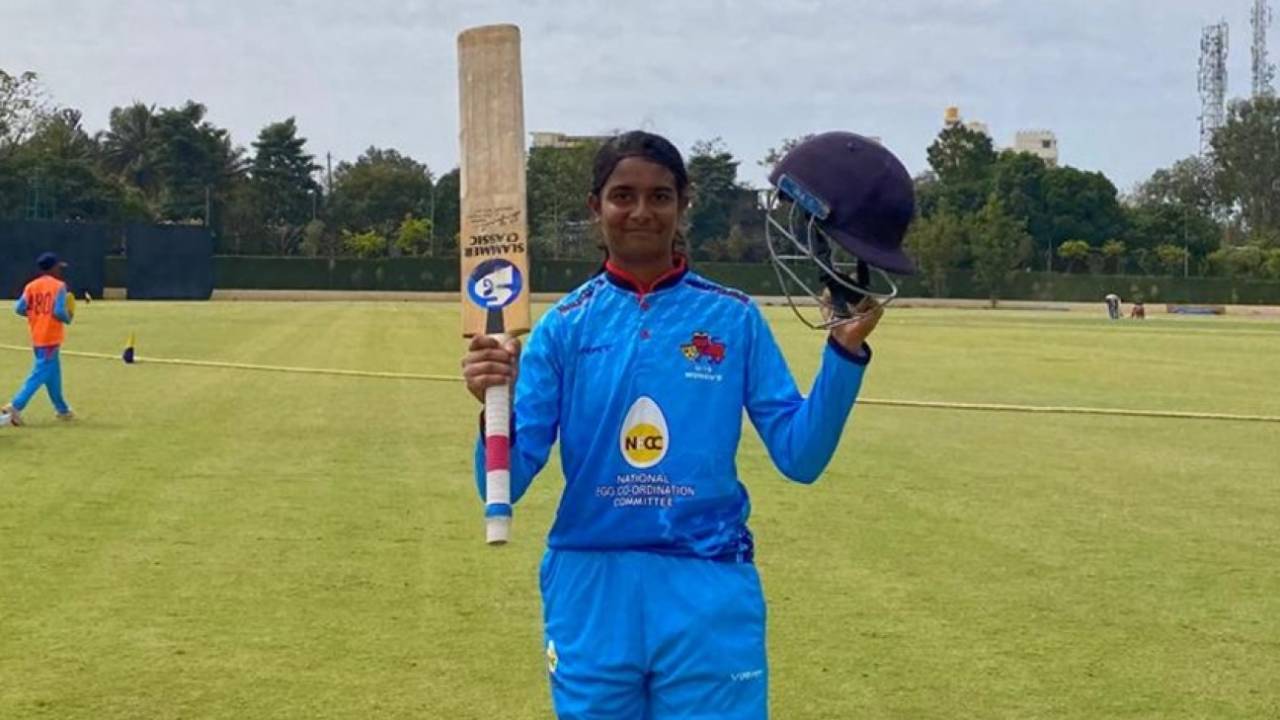 Mumbai's Ira Jadhav scored 346 not out against Meghalaya in the U-19 Women's One Day Trophy, Mumbai vs Meghalaya, U-19 Women's One Day Trophy, January 12, 2025