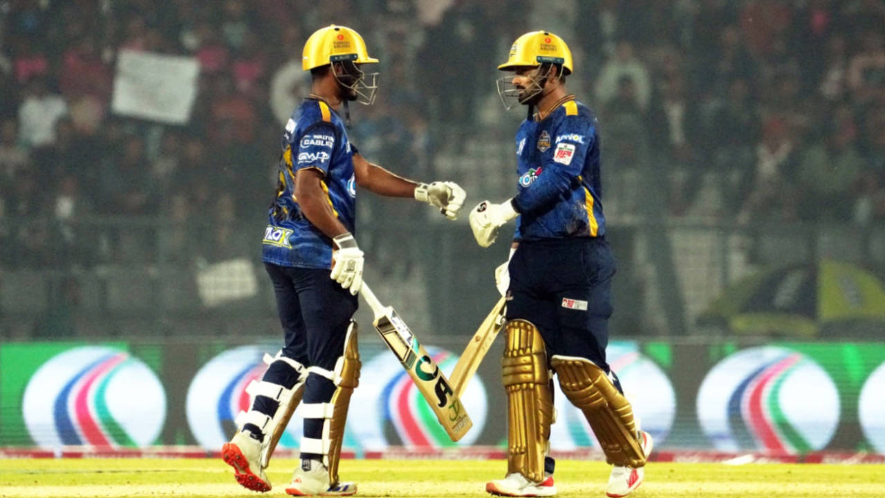 Tanzid Hasan and Litton Das put on 241 off 118 - the second-highest stand in all men's T20 cricket, Dhaka Capitals vs Durbar Rajshahi, Bangladesh Premier League, BPL 2024-25, Sylhet, January 12, 2025