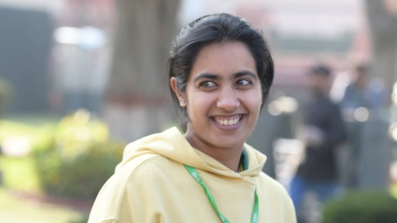 Nashra Sandhu arrives at the PSL draft, Lahore, January 13, 2025