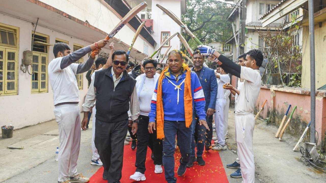 Devjit Saikia was felicitated in Assam after being appointed BCCI secretary, Guwahati, January 13, 2024